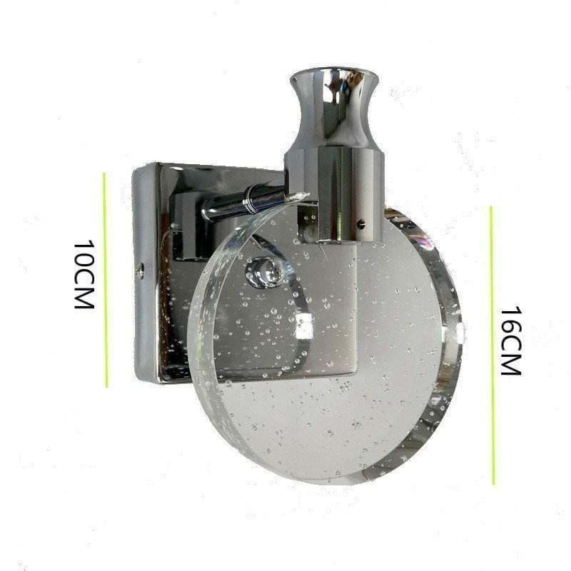 Simple Bedroom Living Room Crystal LED Wall Lamp Mirror Front Lamp Bathroom Makeup Lamp Wall Light Home Decor Lights Mirror Lamp