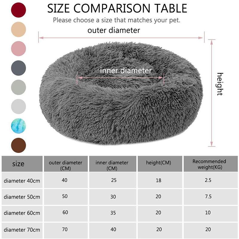 Fluffy Dog Bed Cushion Dog Mat Long Plush Bed for Small Large Dogs Supplies Pet Winter Warm Bed Puppy Sleeping Bed Claming Dogs