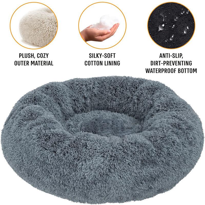 Fluffy Dog Bed Cushion Dog Mat Long Plush Bed for Small Large Dogs Supplies Pet Winter Warm Bed Puppy Sleeping Bed Claming Dogs