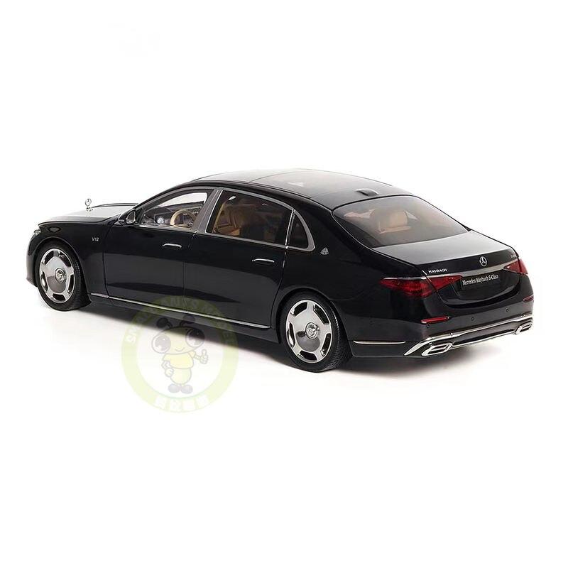 1/18 S Class S680 2021 Almost Real 820115 Obsidian Black Diecast Model Toy Car Gifts For Father Friends